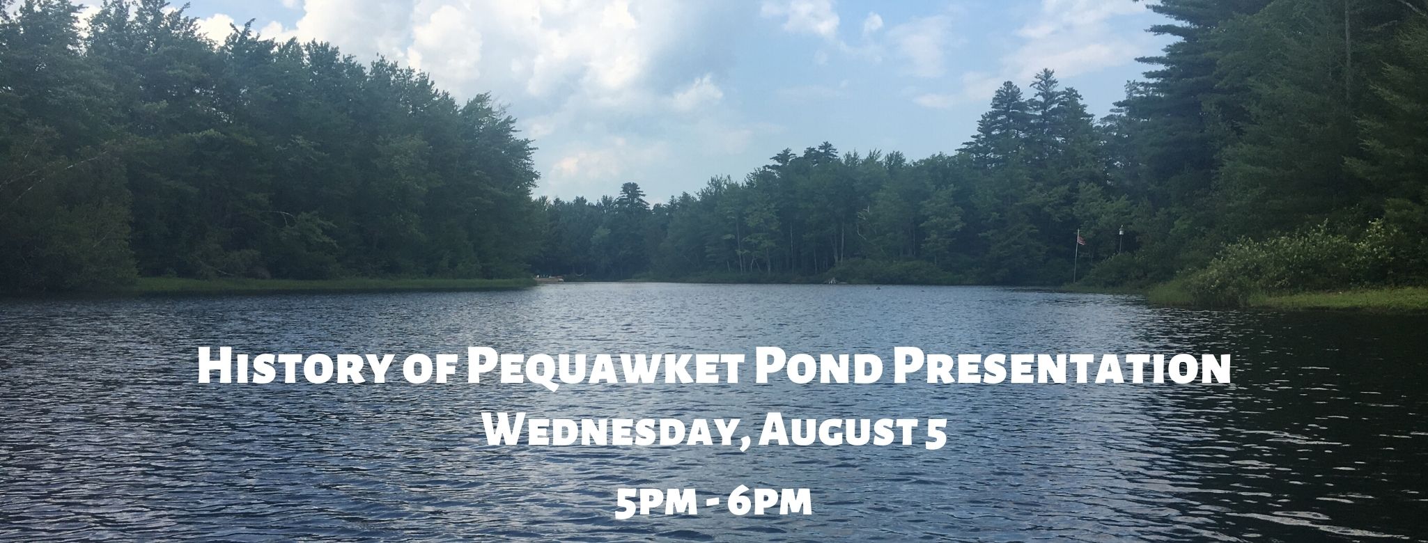 Pequawket Pond Presentation Facebook Event